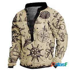 Per uomo Unisex Felpa Maglione Stampe astratte Mondo