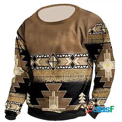 Per uomo Unisex Felpa Maglione Stampe astratte Stampa