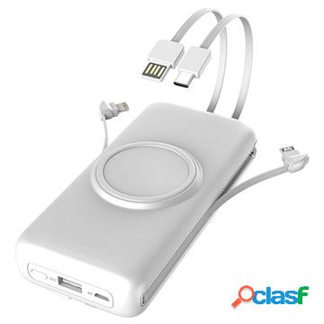 Power Bank Wireless Cyke P1 Plus - 20000 mAh - Bianco