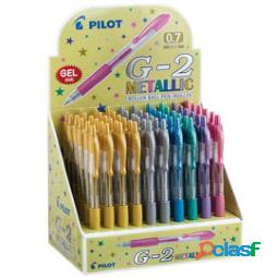 Roller gel scatto G-2 - 0,7 mm - colori assortiti metallic -