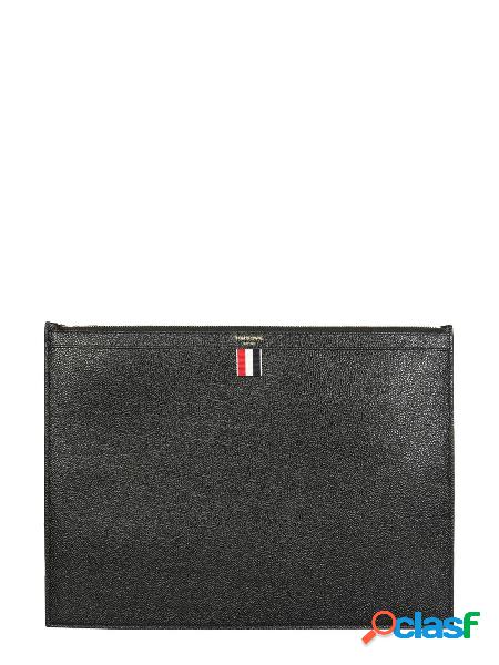 THOM BROWNE POCHETTE DONNA MAC020L00198001 PELLE NERO