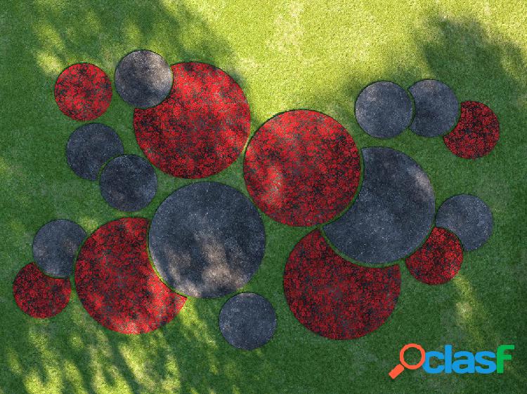 Terzadimensione Foliage TD Rug Stone Décor - Tappeto da
