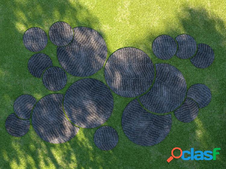 Terzadimensione Wave TD Rug Stone Décor - Tappeto da