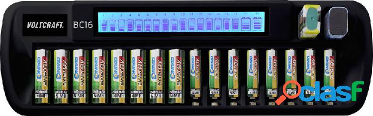 VOLTCRAFT BC16 Caricabatterie universale NiMH, LiIon Stilo