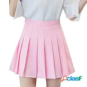 Womens Elegant Preppy Skirts Party Party / Evening Solid