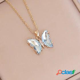 Womens Necklace Alloy Metal Butterfly For Jewelry Series