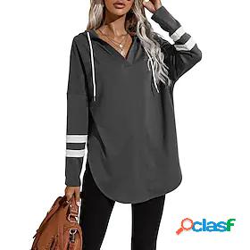 Women's Solid Color Hoodie Casual Daily Sports Casual