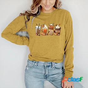 Women's T shirt Tee Graphic Pumpkin Letter Halloween Casual