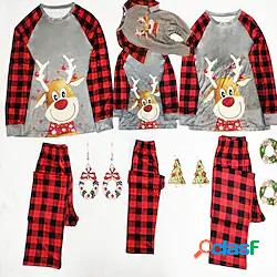 look per la famiglia pigiama natalizio plaid cervo casa