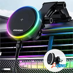 rgb magnetico wireless supporto per caricabatteria da auto