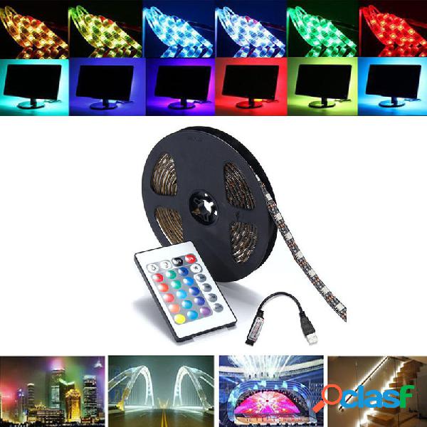 0,5/1/2/3/4/5m SMD5050 RGB Striscia LED Impermeabile Kit di