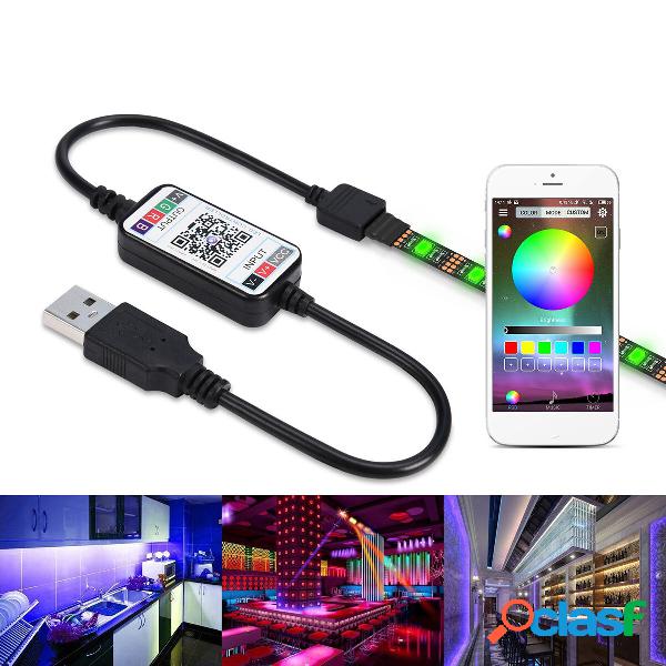 1-5M USB LED Striscia luci 2835 Controllo APP RGB IP65