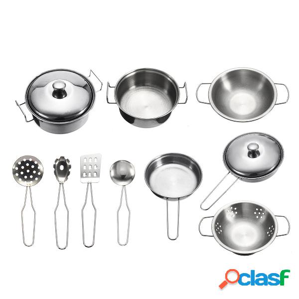 10pc in acciaio inox pentole cucina cottura set pentole casa