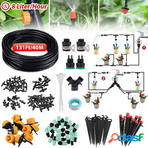 131ft/40M 47PCS Kit di irrigazione a goccia Regolabile