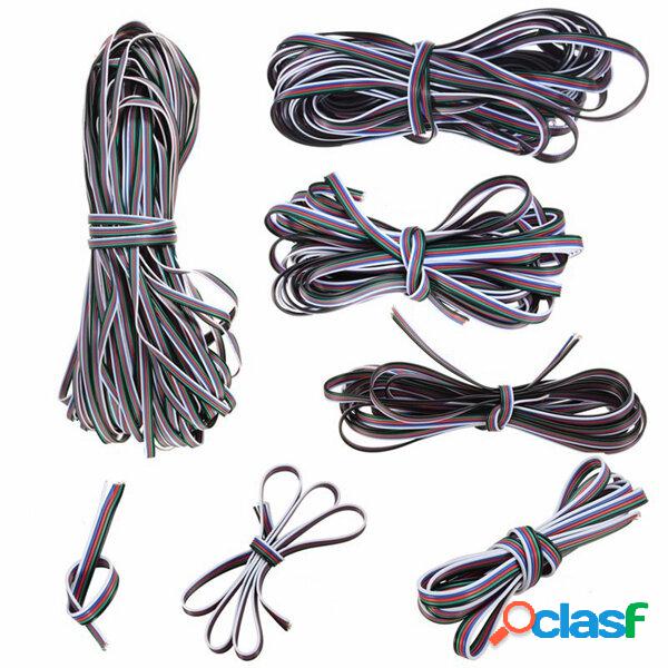 1m-50m 5 Piedini Filo Cavo di Prolunga per 3528/5050 RGBW