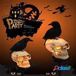 2pcs luci esterne di halloween decorazione scheletro solare