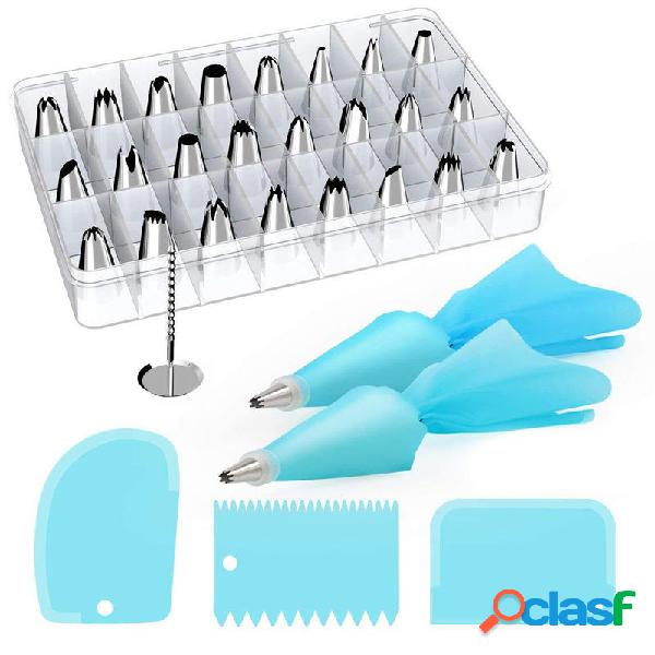 32 pezzi Riutilizzabili Silicone Pasticcere Pasticceria