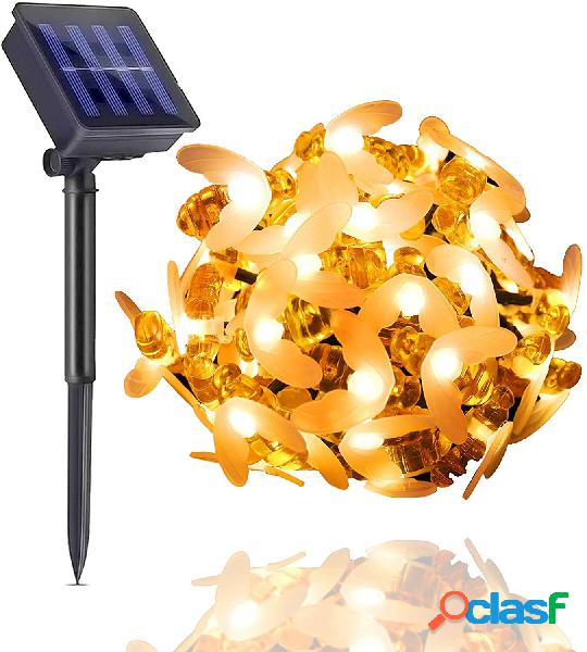 5m/6.5m/7m/12m/22m LED solare Stringa di luci natalizie per