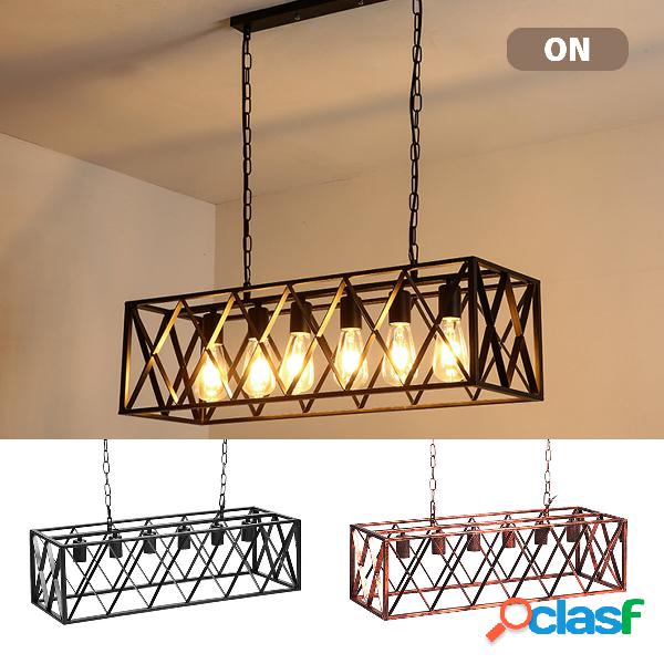 85-265V E27 Ciondolo da cucina industriale Lampadario a 4/6