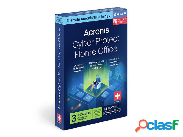 Acronis Cyber Protect Home Office Essentials CH 3 licenze