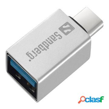 Adattatore USB-C Sandberg USB 3.1 Gen 1 - Grigio