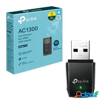 Adattatore Wi-Fi Tp-Link Archer T3U AC1300 MU-MIMO Nano