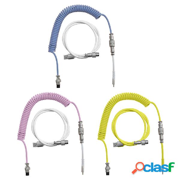 Ajazz 2.3m Meccanico Cavo Della Tastiera Filo Arrotolato