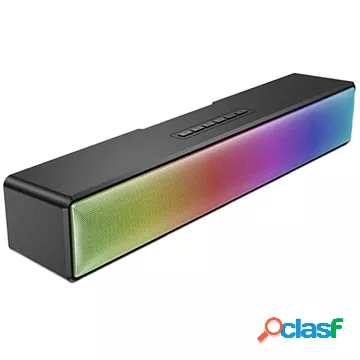 Altoparlante HiFi Stereo Bluetooth Soundbar con Luce RGB