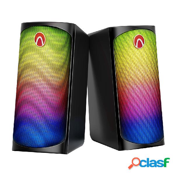 Altoparlante per computer AirAux AA-GCR3 Luce RGB 4 unità