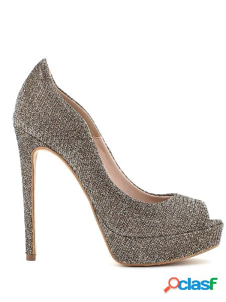 Altramarea Decollete in glitter con tacco alto a spillo e