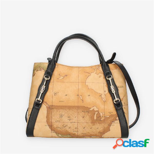 Alviero Martini Prima Classe Borsa a mano Geo Classic e nera