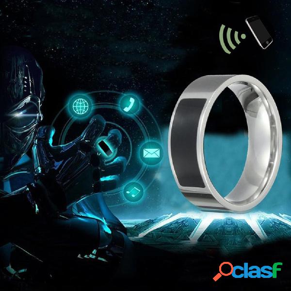 Anello intelligente NFC creativo casual da 1 PC in acciaio