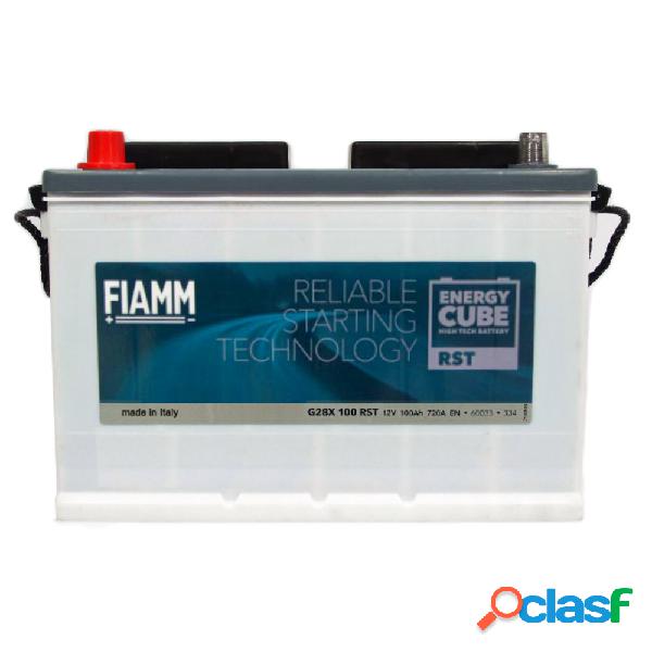 Batteria Fiamm Trattore G28X 100Ah 720A polo positivo a