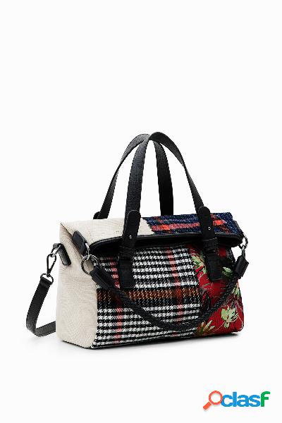 Borsa a mano maxi tartan
