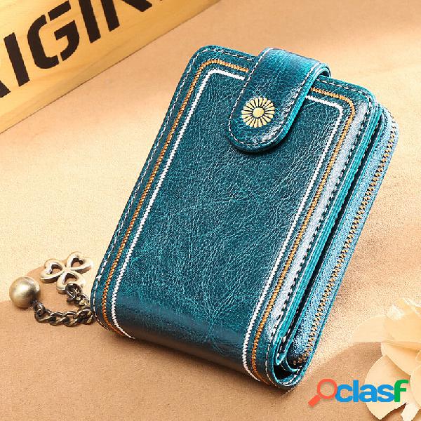 Borsa a portafoglio per donna Vera Pelle RFID Anti Theft 9