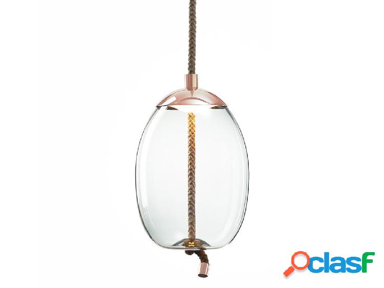 Brokis Knot Uovo Lampada a Sospensione - Vetro Trasparente -