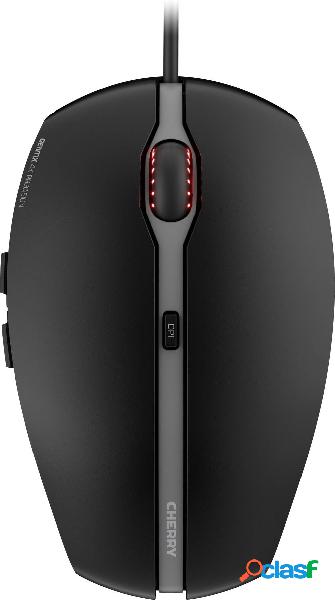 CHERRY GENTIX 4K Mouse USB Ottico Nero 6 Tasti 800 dpi, 1200