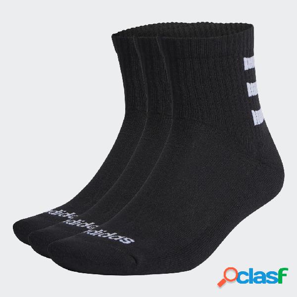 Calze Half-Cushioned 3-Stripes Quarter (3 paia)