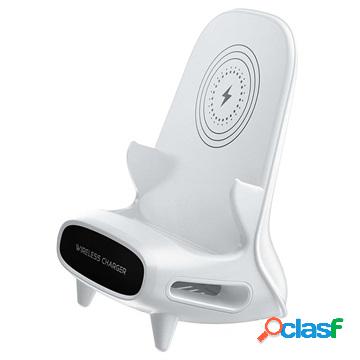 Caricabatterie Wireless con Amplificatore Sonoro Passivo