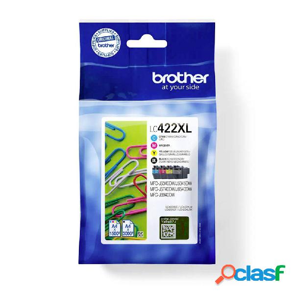 Cartucce combo pack Brother Originale LC-422XLVAL Imballo