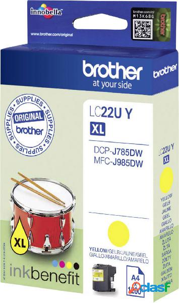 Cartuccia Brother Originale LC-22U Y Giallo LC22UY