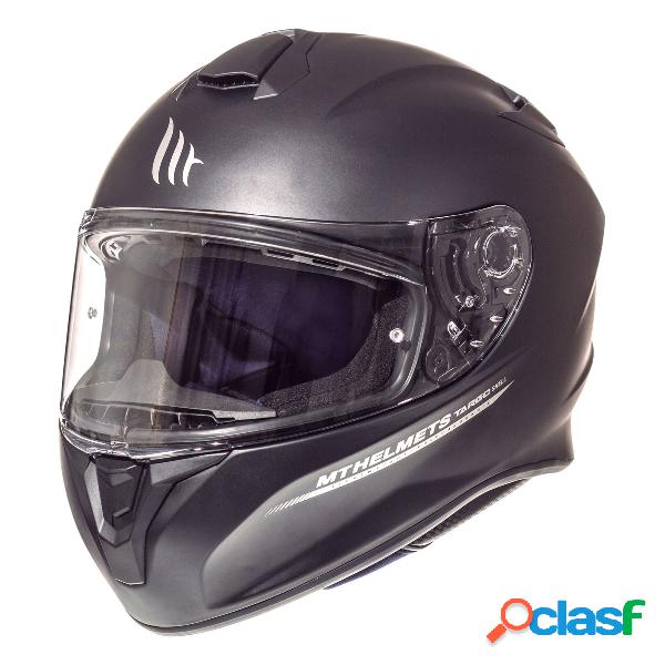 Casco integrale mt helmets targo solid a1 nero opaco