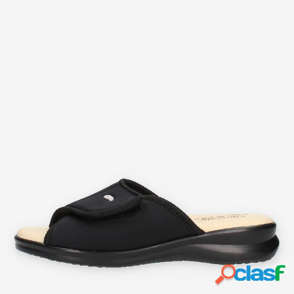 Clia Walk Elastica Ciabatte nere da donna