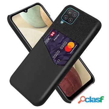 Custodia KSQ Samsung Galaxy A12 con tasca per schede - nera