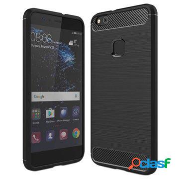Custodia in TPU spazzolato per Huawei P10 Lite - Fibra di