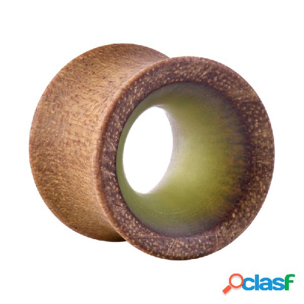 Double Flared Tunnel (in legno) con resin Legno/Resina