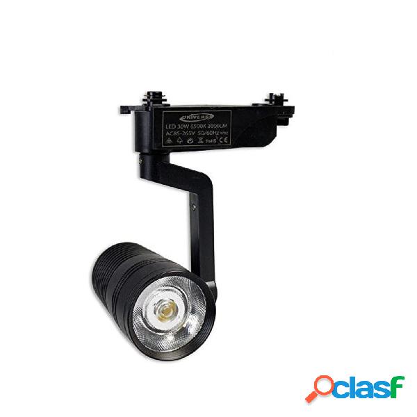 FARETTO A BINARIO PISTA 20 WATT NERO LUCE FREDDA NATURALE