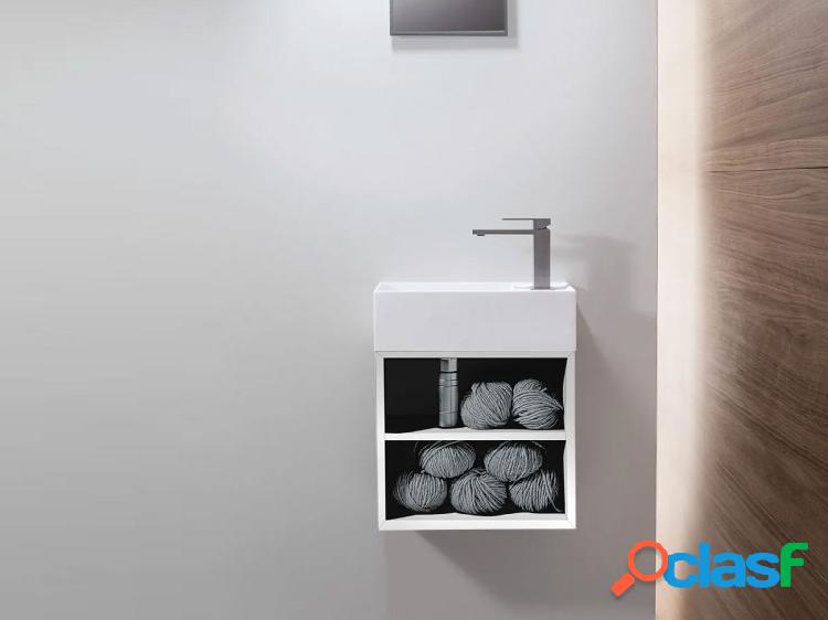 Falper. D5K Lavabo a Parete con Mobile - Bianco