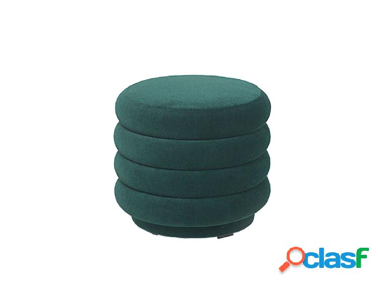 Ferm Living Pouf Rotondo - Piccolo - Verde Scuro