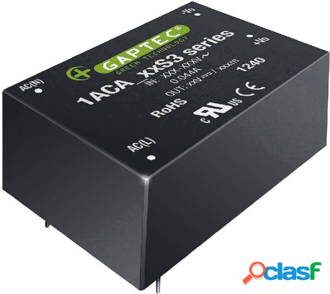 Gaptec 1ACA_09S3 Alimentatore AC / DC telaio chiuso 9 V/DC 1